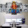 Tableau One Piece Monkey D Luffy 1 Toile Avec Cadre