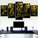 Tableau One Piece Personnages 2 Toile Avec cadre