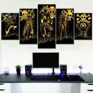 Tableau One Piece Personnages 2 Toile Avec cadre