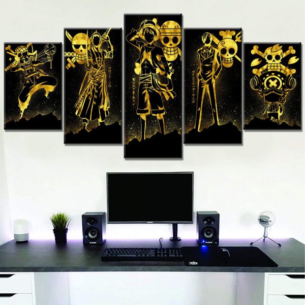 Tableau One Piece Personnages 2 Toile Avec cadre