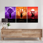 Tableau Naruto Personnages 1 Toile Avec cadre