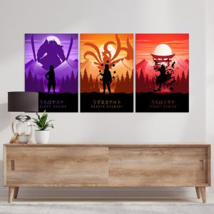 Tableau Naruto Personnages 1 Toile Avec cadre