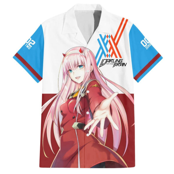 Chemise hawaïenne Zero Two - Darling in the Franxx - Maison Otaku