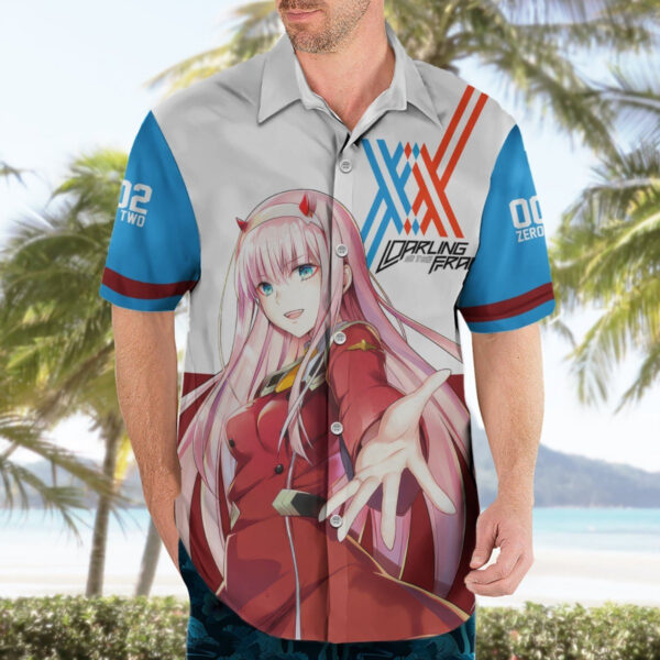 Chemise hawaïenne Zero Two - Darling in the Franxx - Maison Otaku – Image 3