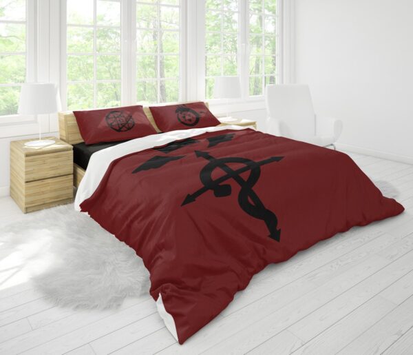 Housse De Couette Edward Elric Fullmetal Alchemist Parure de lit Ensemble De Literie – Image 2