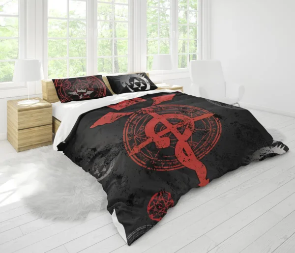 Housse De Couette Cercle de Transmutation Fullmetal Alchemist Parure de lit Ensemble De Literie – Image 2
