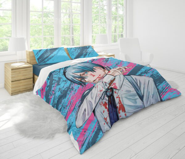 Housse De Couette Aki Chainsaw Man Parure de lit Ensemble De Literie – Image 2