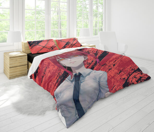 Housse De Couette Makima Chainsaw Man Parure de lit Ensemble De Literie – Image 2
