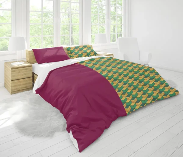Housse De Couette Giyu Tomioka Demon Slayer Parure de lit Ensemble De Literie – Image 2