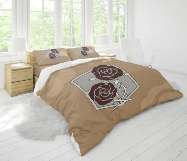 Housse De Couette Garnison L’Attaque des Titans Parure de lit Ensemble De Literie – Image 2