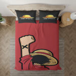 Parure de lit Amant de Monkey D. Luffy One Piece, Monkey D. Luffy One Piece Housse De Couette Ensemble De Literie
