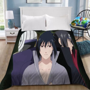 Parure de lit Naruto Uzumaki Naruto Itachi Uchiwa Obito Housse De Couette Ensemble De Literie