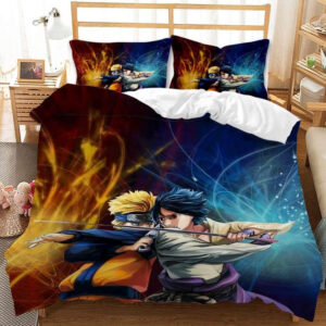 Parure de lit Naruto Kakashi Sasuke Itachi Bijuus 2 Housse De Couette Ensemble De Literie