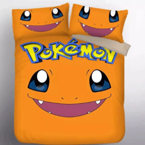 Parure de lit Pokemon Salamèche Housse De Couette Ensemble De Literie