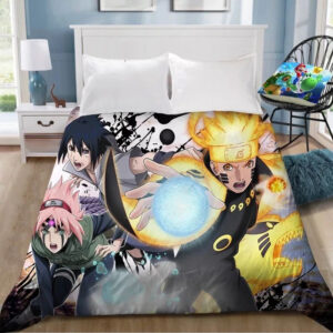 Parure de lit Naruto Uzumaki Naruto 15 2, Naruto Tous les personnages Housse De Couette Ensemble De Literie