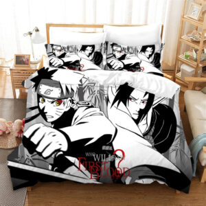 Parure de lit Naruto Kakashi Sasuke Itachi Bijuus 4 Housse De Couette Ensemble De Literie