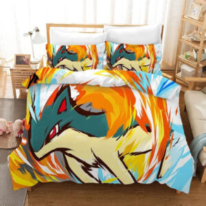 Parure de lit Pokemon Pikachu typhlosion Housse De Couette Ensemble De Literie