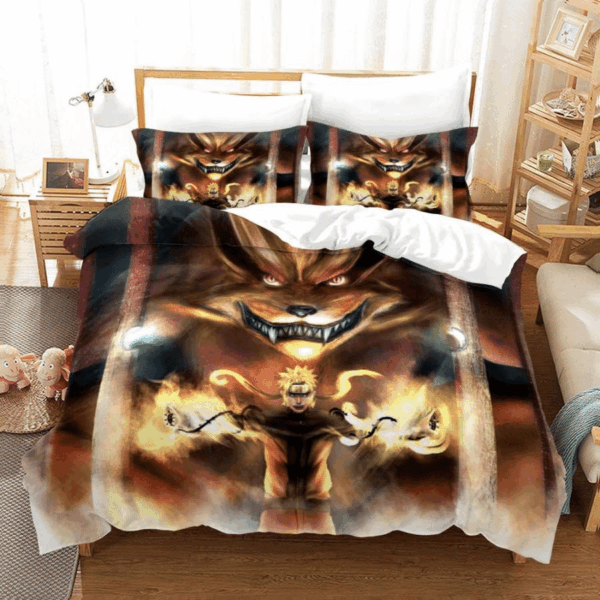 Parure de lit Naruto Shippuden 25, amoureux de Naruto Housse De Couette Ensemble De Literie