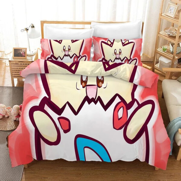 Parure de lit Pokemon Pikachu, togepi pokemon Housse De Couette Ensemble De Literie