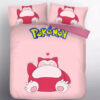 Parure de lit Pokemon Ronflex 3 Housse De Couette Ensemble De Literie