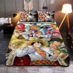 Parure de lit Personnages One Piece Housse De Couette Ensemble De Literie