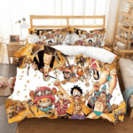 Parure de lit One Piece Lover 2, One Piece Tous les personnages Housse De Couette Ensemble De Literie