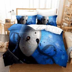 Parure de lit Uchiha Obito Naruto Shippuden 4, amoureux de Naruto Housse De Couette Ensemble De Literie