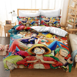 Parure de lit Monkey D.Luffy One Piece Manga mignon, amoureux de Monkey D.Luffy, tous les personnages One Piece Housse De Couette Ensemble De Literie