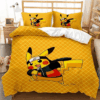 Parure de lit Pokémon Pikachu Personnages Naruto Cosplay Housse De Couette Ensemble De Literie