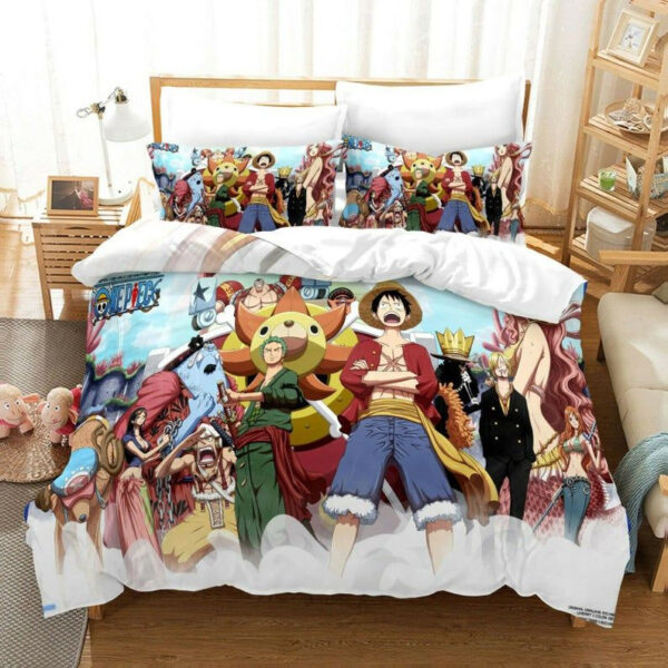 Parure de lit One Piece Zoro singe D.Luffy tous les personnages Housse De Couette Ensemble De Literie