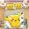 Parure de lit Pokemon Pikachu 2 Housse De Couette Ensemble De Literie