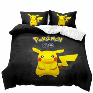 Parure de lit Pokemon Pikachu Personnages 4 Housse De Couette Ensemble De Literie