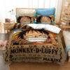 Parure de lit Monkey D.Luffy One Piece Manga Mignon, Amant de Monkey D.Luffy, Monkey D.Luffy Wanted Housse De Couette Ensemble De Literie