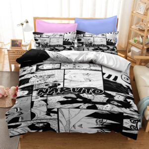Parure de lit Naruto Kakashi Sasuke Itachi Bijuus 3 Housse De Couette Ensemble De Literie