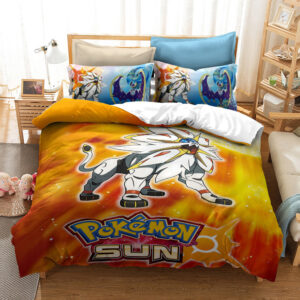 Parure de lit Pokemons drôles 9 Housse De Couette Ensemble De Literie