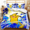Parure de lit Pokemon Pikachu Personnages 3 Housse De Couette Ensemble De Literie