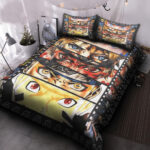 Parure de lit Naruto, Collection Yeux Naruto Housse De Couette Ensemble De Literie