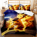 Parure de lit Pokemon Pikachu Personnages 2 Housse De Couette Ensemble De Literie