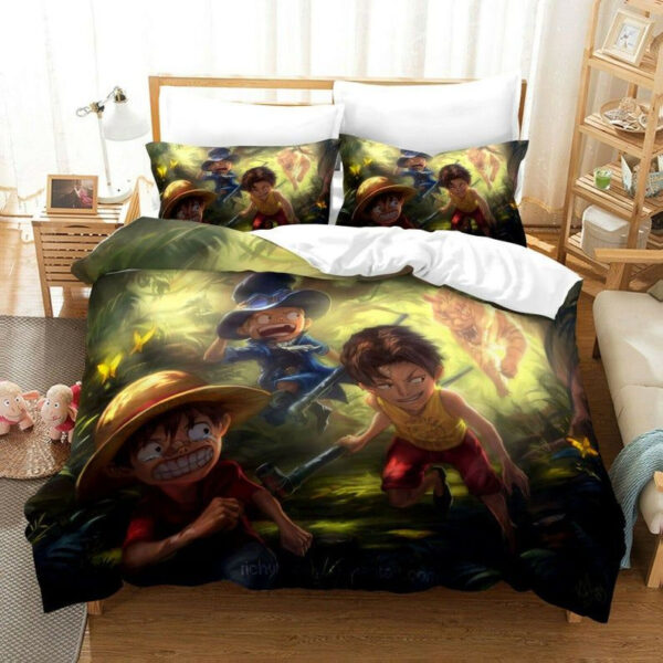 Parure de lit One Piece Enfant Housse De Couette Ensemble De Literie
