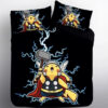 Parure de lit Pokemon Pikachu Thor Housse De Couette Ensemble De Literie