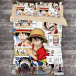 Parure de lit One Piece comique 4 Housse De Couette Ensemble De Literie