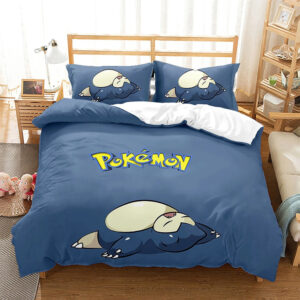 Parure de lit Pokemons drôles, Kabigon Pokemon Housse De Couette Ensemble De Literie