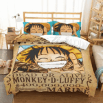 Parure de lit One Piece Monkey D. Luffy 4, One Piece Housse De Couette Ensemble De Literie