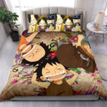 Parure de lit Monkey D. Luffy One Piece 4 Housse De Couette Ensemble De Literie