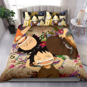 Parure de lit Monkey D. Luffy One Piece 4 Housse De Couette Ensemble De Literie