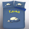 Parure de lit Pokemon Ronflex 2 Housse De Couette Ensemble De Literie