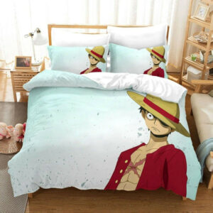 Parure de lit One Piece Singe D.Luffy 2 Housse De Couette Ensemble De Literie