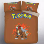 Housse De Couette Pokemon Entei Parure de lit Ensemble De Literie