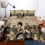 Housse De Couette One Piece 5 Tous Les Personnages Parure de lit Ensemble De Literie