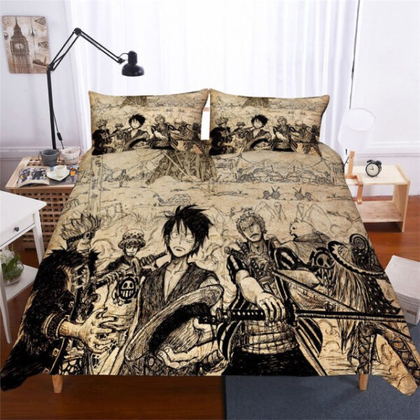Housse De Couette One Piece 5 Tous Les Personnages Parure de lit Ensemble De Literie